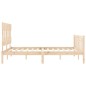 vidaXL Massivholzbett mit Kopfteil 160x200 cm vidaXL Massivholzbett mit Kopfteil 160x200 cm