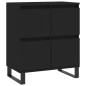 Sideboards 2 Stk. Schwarz Holzwerkstoff Sideboards 2 Stk. Schwarz Holzwerkstoff