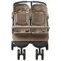 vidaXL Geschwisterwagen Taupe Stahl vidaXL Geschwisterwagen Taupe Stahl