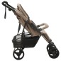 vidaXL Geschwisterwagen Taupe Stahl vidaXL Geschwisterwagen Taupe Stahl