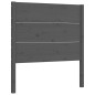 vidaXL Massivholzbett mit Kopfteil Grau 100x200 cm vidaXL Massivholzbett mit Kopfteil Grau 100x200 cm