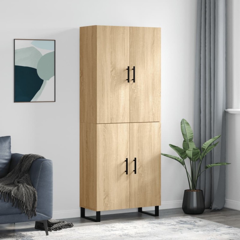 Highboard Sonoma-Eiche 69,5x34x180 cm Holzwerkstoff Highboard Sonoma-Eiche 69,5x34x180 cm Holzwerkstoff