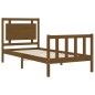 vidaXL Massivholzbett mit Kopfteil Honigbraun 90x200 cm vidaXL Massivholzbett mit Kopfteil Honigbraun 90x200 cm