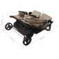 vidaXL Geschwisterwagen Taupe Stahl vidaXL Geschwisterwagen Taupe Stahl