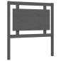 vidaXL Massivholzbett mit Kopfteil Grau 100x200 cm vidaXL Massivholzbett mit Kopfteil Grau 100x200 cm