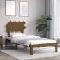 vidaXL Massivholzbett mit Kopfteil Honigbraun 90x200 cm vidaXL Massivholzbett mit Kopfteil Honigbraun 90x200 cm