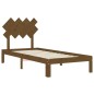 vidaXL Massivholzbett mit Kopfteil Honigbraun 90x200 cm vidaXL Massivholzbett mit Kopfteil Honigbraun 90x200 cm