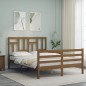 vidaXL Massivholzbett mit Kopfteil Honigbraun 140x200 cm vidaXL Massivholzbett mit Kopfteil Honigbraun 140x200 cm