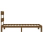 vidaXL Massivholzbett mit Kopfteil Honigbraun 100x200 cm vidaXL Massivholzbett mit Kopfteil Honigbraun 100x200 cm