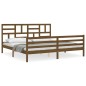 vidaXL Massivholzbett mit Kopfteil Honigbraun 200x200 cm vidaXL Massivholzbett mit Kopfteil Honigbraun 200x200 cm