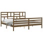 vidaXL Massivholzbett mit Kopfteil Honigbraun 200x200 cm vidaXL Massivholzbett mit Kopfteil Honigbraun 200x200 cm