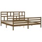 vidaXL Massivholzbett mit Kopfteil Honigbraun 200x200 cm vidaXL Massivholzbett mit Kopfteil Honigbraun 200x200 cm
