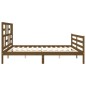 vidaXL Massivholzbett mit Kopfteil Honigbraun 200x200 cm vidaXL Massivholzbett mit Kopfteil Honigbraun 200x200 cm