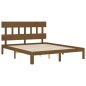 vidaXL Massivholzbett mit Kopfteil Honigbraun 160x200 cm vidaXL Massivholzbett mit Kopfteil Honigbraun 160x200 cm