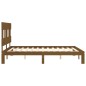 vidaXL Massivholzbett mit Kopfteil Honigbraun 160x200 cm vidaXL Massivholzbett mit Kopfteil Honigbraun 160x200 cm