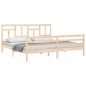vidaXL Massivholzbett mit Kopfteil 200x200 cm vidaXL Massivholzbett mit Kopfteil 200x200 cm