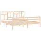 vidaXL Massivholzbett mit Kopfteil 200x200 cm vidaXL Massivholzbett mit Kopfteil 200x200 cm