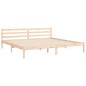 vidaXL Massivholzbett mit Kopfteil 200x200 cm vidaXL Massivholzbett mit Kopfteil 200x200 cm