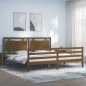 vidaXL Massivholzbett mit Kopfteil Honigbraun 200x200 cm vidaXL Massivholzbett mit Kopfteil Honigbraun 200x200 cm