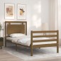 vidaXL Massivholzbett mit Kopfteil Honigbraun 100x200 cm vidaXL Massivholzbett mit Kopfteil Honigbraun 100x200 cm