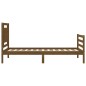 vidaXL Massivholzbett mit Kopfteil Honigbraun 100x200 cm vidaXL Massivholzbett mit Kopfteil Honigbraun 100x200 cm