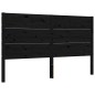 vidaXL Massivholzbett mit Kopfteil Schwarz 160x200 cm vidaXL Massivholzbett mit Kopfteil Schwarz 160x200 cm