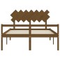 vidaXL Seniorenbett mit Kopfteil 140x200 cm Honigbraun Massivholz vidaXL Seniorenbett mit Kopfteil 140x200 cm Honigbraun Massivholz