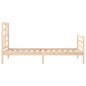 vidaXL Massivholzbett mit Kopfteil 90x200 cm vidaXL Massivholzbett mit Kopfteil 90x200 cm
