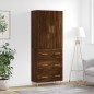 vidaXL Highboard Braun Eichen-Optik 69,5x34x180 cm Holzwerkstoff vidaXL Highboard Braun Eichen-Optik 69,5x34x180 cm Holzwerkstoff