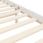 vidaXL Massivholzbett mit Kopfteil Weiß 140x190 cm vidaXL Massivholzbett mit Kopfteil Weiß 140x190 cm