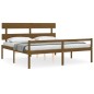 vidaXL Seniorenbett mit Kopfteil 200x200 cm Honigbraun Massivholz vidaXL Seniorenbett mit Kopfteil 200x200 cm Honigbraun Massivholz