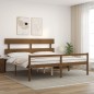 vidaXL Seniorenbett mit Kopfteil 200x200 cm Honigbraun Massivholz vidaXL Seniorenbett mit Kopfteil 200x200 cm Honigbraun Massivholz