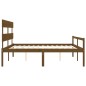 vidaXL Seniorenbett mit Kopfteil 200x200 cm Honigbraun Massivholz vidaXL Seniorenbett mit Kopfteil 200x200 cm Honigbraun Massivholz