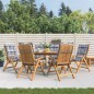 vidaXL Gartenstühle mit Kissen 6 Stk. Massivholz Teak vidaXL Gartenstühle mit Kissen 6 Stk. Massivholz Teak