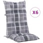 vidaXL Gartenstühle mit Kissen 6 Stk. Massivholz Teak vidaXL Gartenstühle mit Kissen 6 Stk. Massivholz Teak