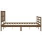 vidaXL Massivholzbett mit Kopfteil Honigbraun 120x200 cm vidaXL Massivholzbett mit Kopfteil Honigbraun 120x200 cm