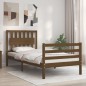 vidaXL Massivholzbett mit Kopfteil Honigbraun 90x200 cm vidaXL Massivholzbett mit Kopfteil Honigbraun 90x200 cm