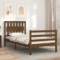 vidaXL Massivholzbett mit Kopfteil Honigbraun 90x200 cm vidaXL Massivholzbett mit Kopfteil Honigbraun 90x200 cm