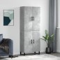 vidaXL Highboard Betongrau 69,5x34x180 cm Holzwerkstoff vidaXL Highboard Betongrau 69,5x34x180 cm Holzwerkstoff
