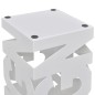Schirmhalter Schirmständer Gehstöcke Stahl weiß quadratisch 48,5 cm Schirmhalter Schirmständer Gehstöcke Stahl weiß quadratisch 48,5 cm