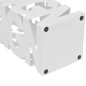 Schirmhalter Schirmständer Gehstöcke Stahl weiß quadratisch 48,5 cm Schirmhalter Schirmständer Gehstöcke Stahl weiß quadratisch 48,5 cm
