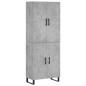 vidaXL Highboard Betongrau 69,5x34x180 cm Holzwerkstoff vidaXL Highboard Betongrau 69,5x34x180 cm Holzwerkstoff