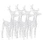 vidaXL LED-Rentiere 4 Stk. Warmweiß 160 LEDs Acryl vidaXL LED-Rentiere 4 Stk. Warmweiß 160 LEDs Acryl