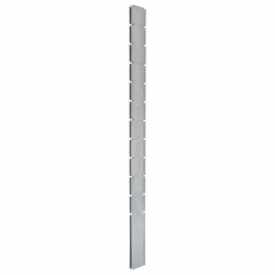 vidaXL Zaunpfosten 10 Stk. Silbern 280 cm Verzinkter Stahl