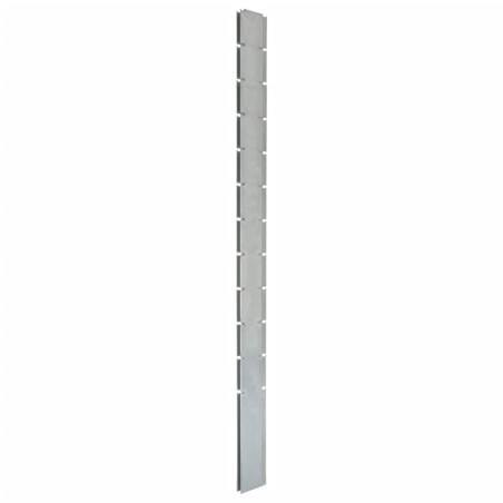 vidaXL Zaunpfosten 10 Stk. Silbern 280 cm Verzinkter Stahl