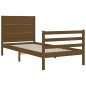 vidaXL Massivholzbett mit Kopfteil Honigbraun 90x200 cm vidaXL Massivholzbett mit Kopfteil Honigbraun 90x200 cm