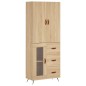 vidaXL Highboard Sonoma-Eiche 69,5x34x180 cm Holzwerkstoff vidaXL Highboard Sonoma-Eiche 69,5x34x180 cm Holzwerkstoff