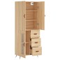 vidaXL Highboard Sonoma-Eiche 69,5x34x180 cm Holzwerkstoff vidaXL Highboard Sonoma-Eiche 69,5x34x180 cm Holzwerkstoff