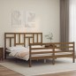 vidaXL Massivholzbett mit Kopfteil Honigbraun 160x200 cm vidaXL Massivholzbett mit Kopfteil Honigbraun 160x200 cm