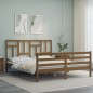 vidaXL Massivholzbett mit Kopfteil Honigbraun 160x200 cm vidaXL Massivholzbett mit Kopfteil Honigbraun 160x200 cm